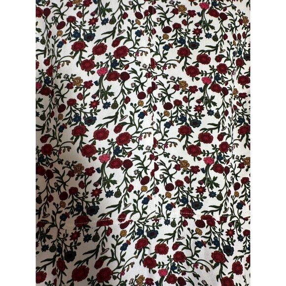 A Loves A Floral Rose Dress with Puffy Sleeves Size Medium - Picture 4 of 5